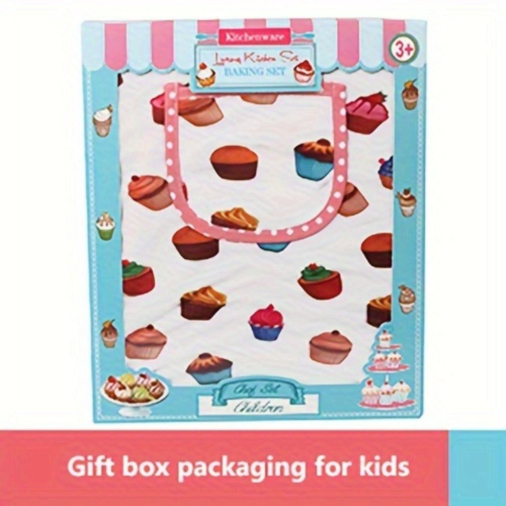 Kids Cooking & Baking Set 24 PCS, Chef Hat & Apron Dress-Up Costume with Baking Accessories for Girls Boys Ages 3-10 — image 