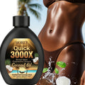 Coconut Oil Self-Tanning Lotion 100ml in Black Flip-Cap Bottle with Gold Label for Body Application — image 14