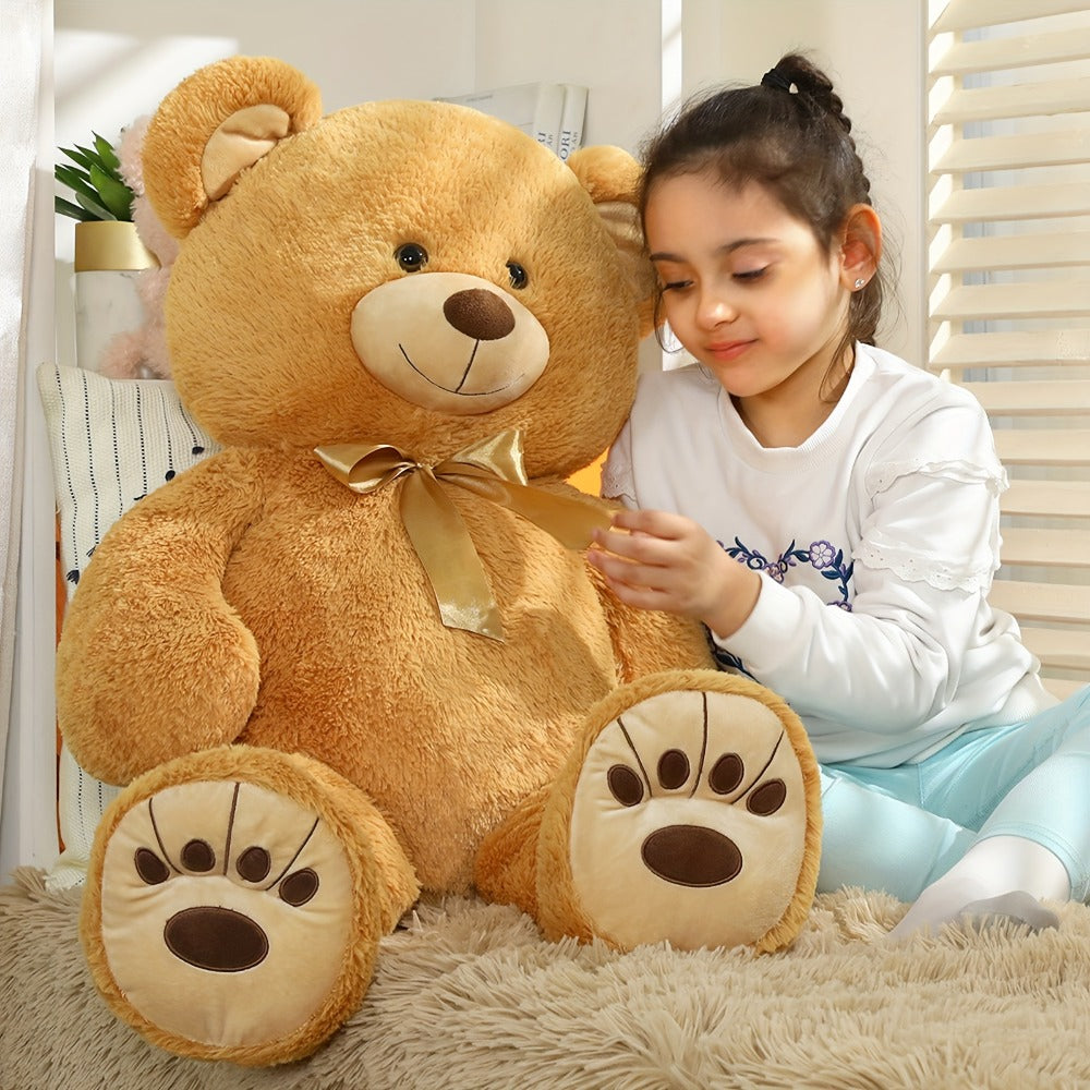 Stuffed Animal Giant Brown Teddy Bear with Oversized Seated Shape and Photo-Color Option for Room Decor — image 6