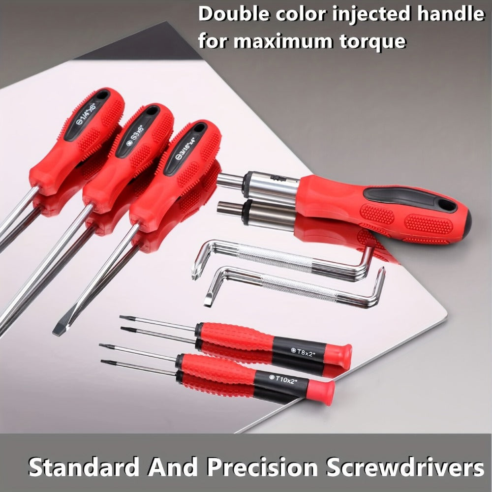 Screwdriver and Bit Organizer Set with 100-, 118- or 126-Piece Color-Coded Rack Configurations — image 21