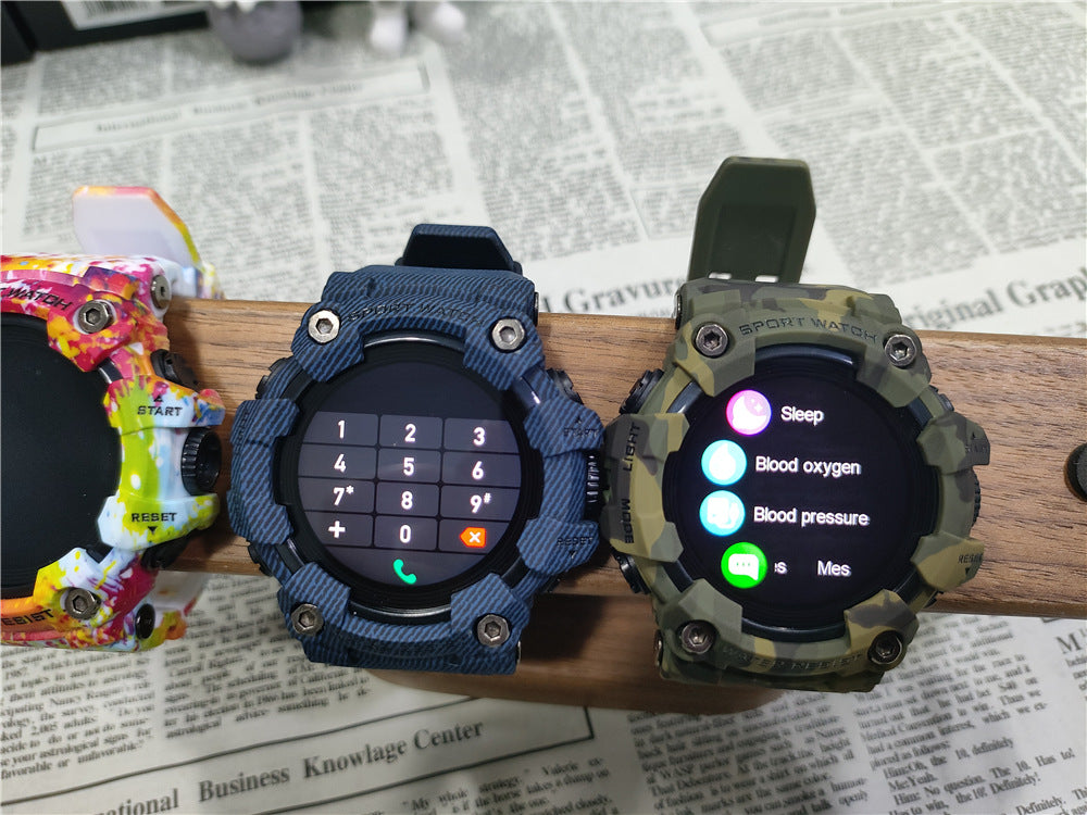 Outdoor Smartwatch With Bluetooth Calling Compass Flashlight And Sports Features