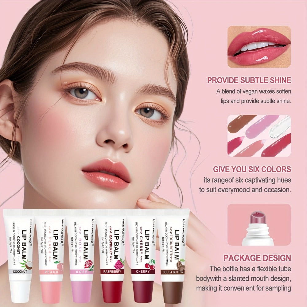 30-Piece Lip Gloss Gift Box Set, 6 Glossy Shades Waterproof Anti-Transfer Liquid Lipstick, High-Shine Lip Color for Women — i