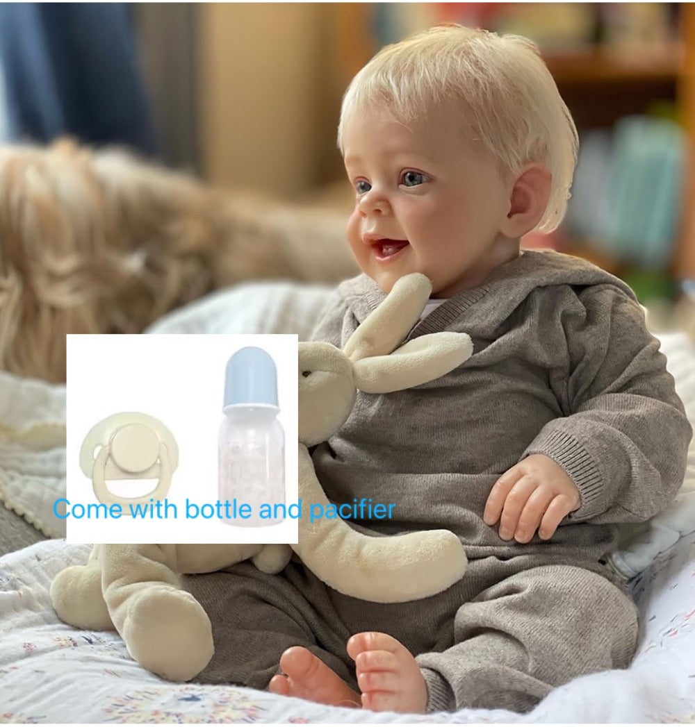 Reborn Doll, 24-Inch Cloth-Body Figure with Vinyl Head and Limbs, Hand-Rooted Hair and Gift Set — image 5
