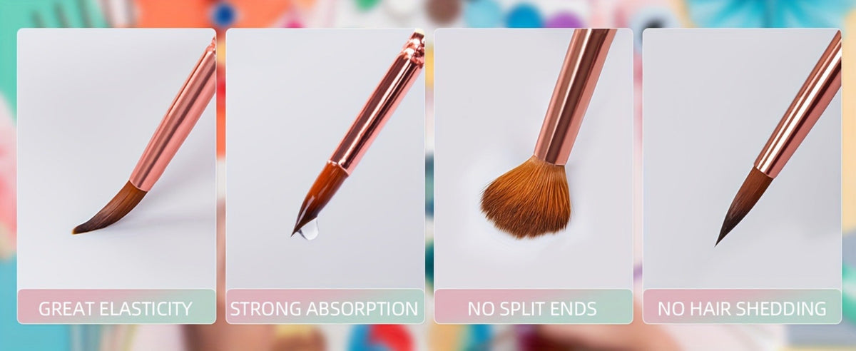 Miniature Paint Brush Set 15 Piece with Case, Micro Fine Detail Brushes for Acrylic, Oil, Watercolor — image 11