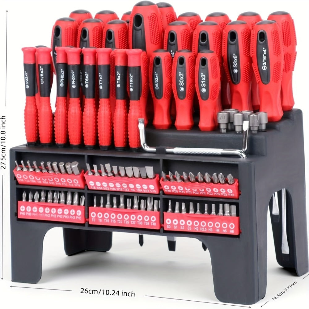 Screwdriver and Bit Organizer Set with 100-, 118- or 126-Piece Color-Coded Rack Configurations — image 18