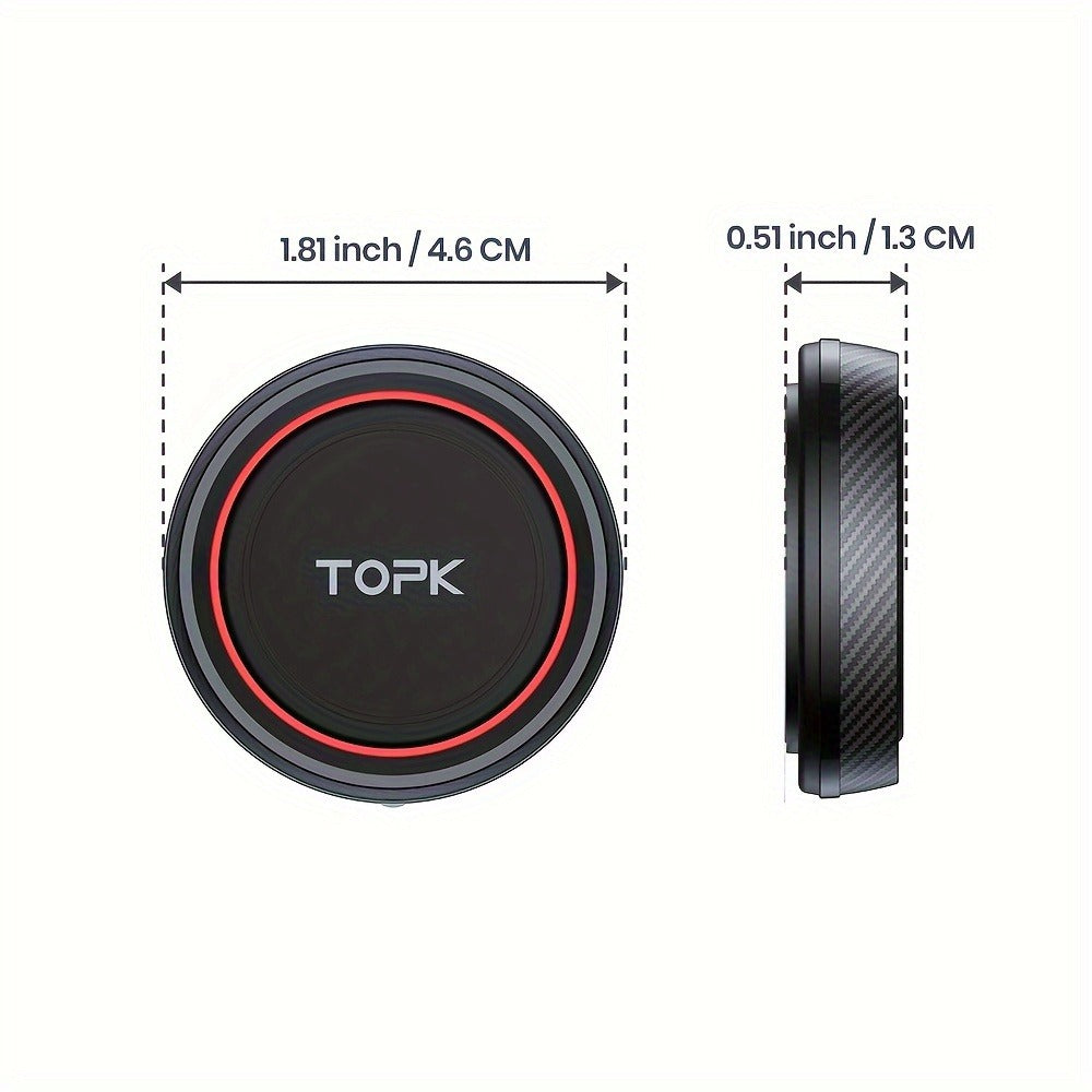 Two-Pack Magnetic Car Phone Mount with Round 4.6cm Heads, Short Bodies and Black Adhesive Dashboard Bases — image 2