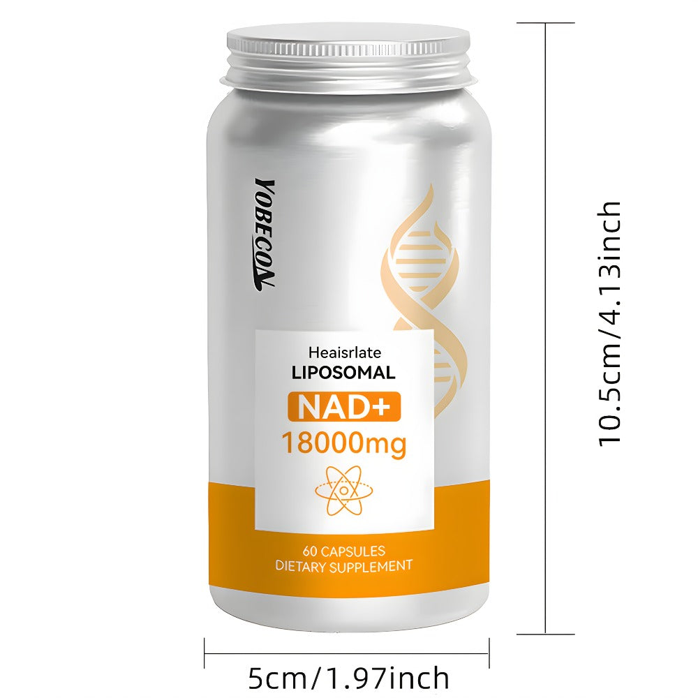 NAD+ Booster Liposomal 18000mg with Quercetin, Trans-Resveratrol & D-Ribose for Energy, Focus, Anti-Ageing & Antioxidant Supp