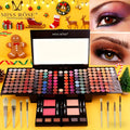 Makeup Kit 190-Color Fold-Out Face and Eye Palette with Center Mirror, 144 Eyeshadow Shades and Eight Brushes — image 15