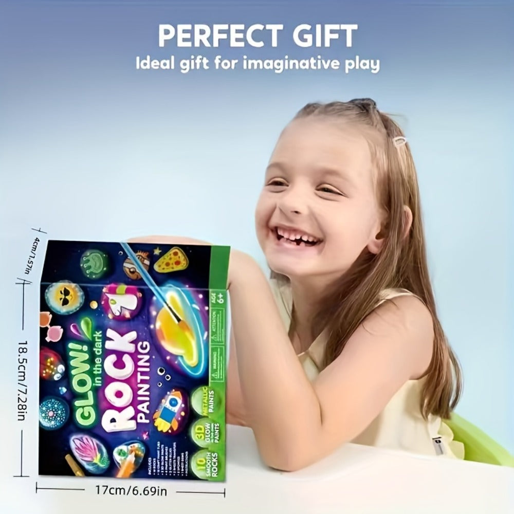 Stone Painting Set Glow in the Dark for Kids with the Listed Color, Size or Set Options for Everyday Use — image 2