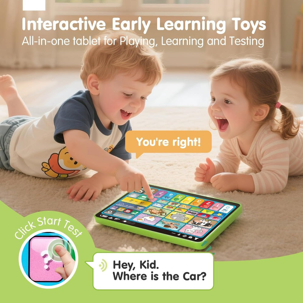 Trilingual Toddler Learning Tablet Toy, 39 Buttons 4 Play Modes Alphabet Numbers Colors Animals Music — image 8