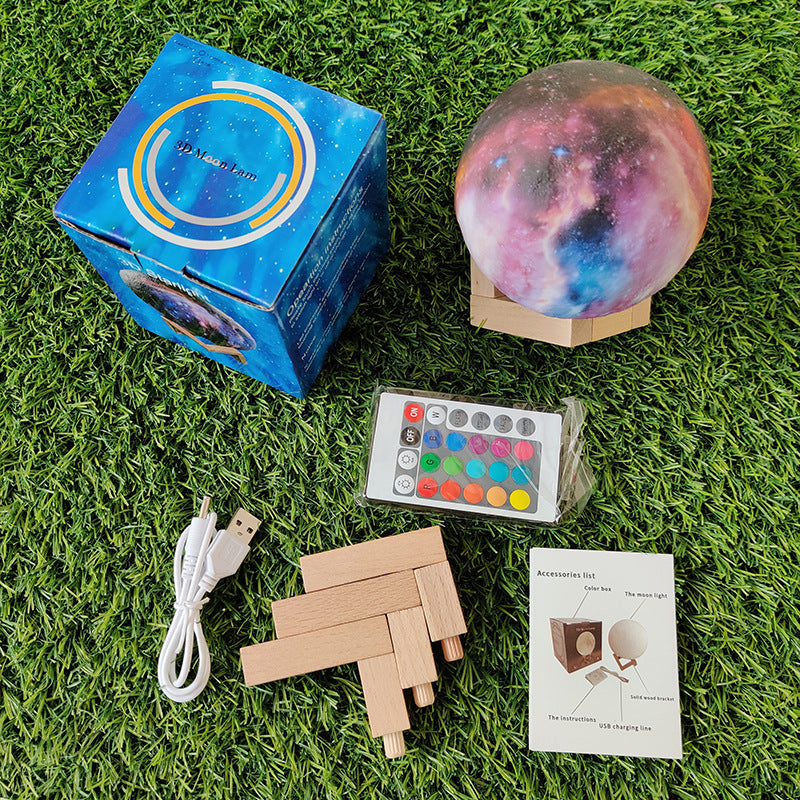 3D Printing Lunar Light Painting Creative Gift Night Light