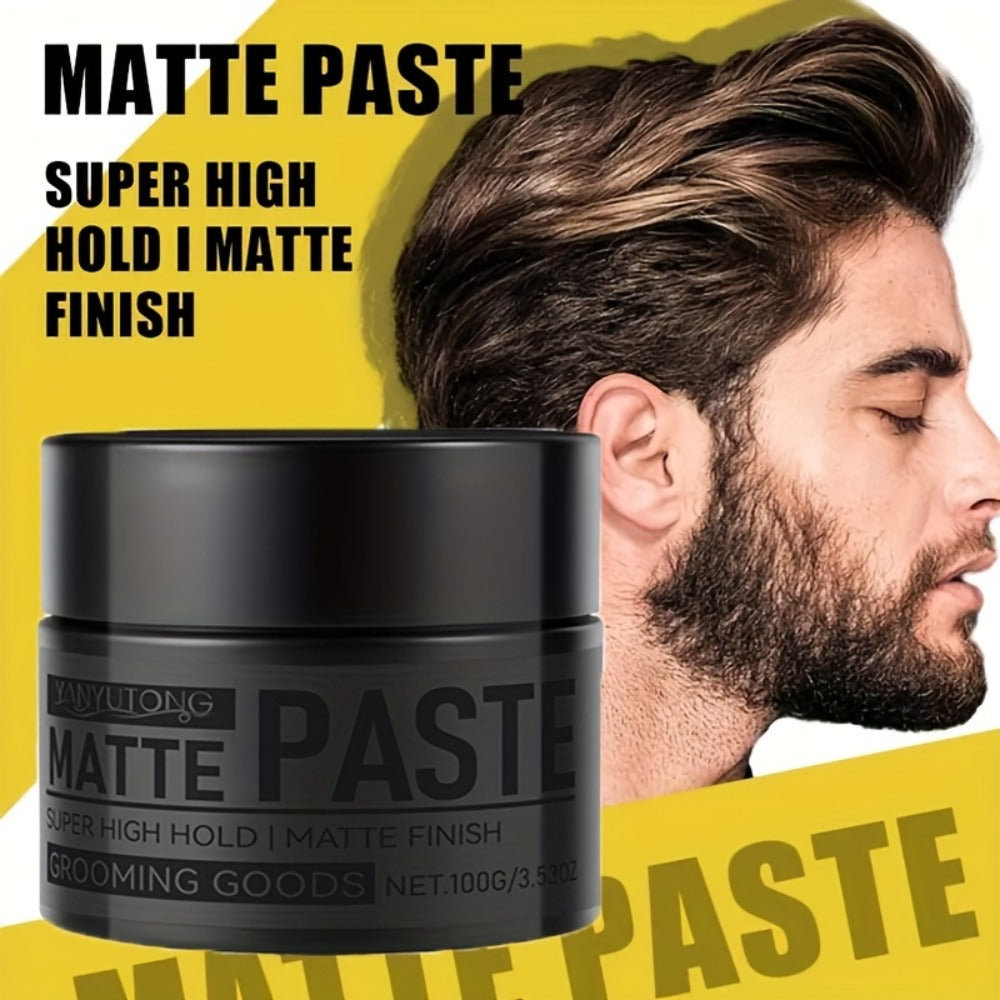 Matte Hair Paste for Men 100g, Non-Greasy Medium Hold Styling Cream with Plant Squalane & Argan Oil — image 8