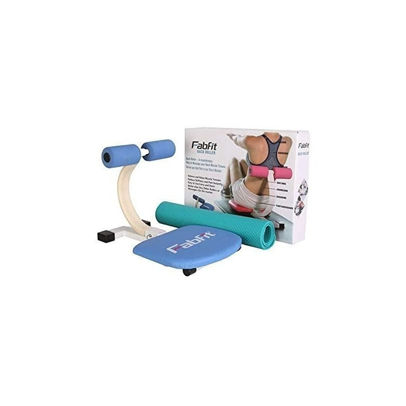 Fitness Equipment FabFit Ab Crunch Trainer with Dual Roller Frame Yoga Mat and Three Color Options — image 1