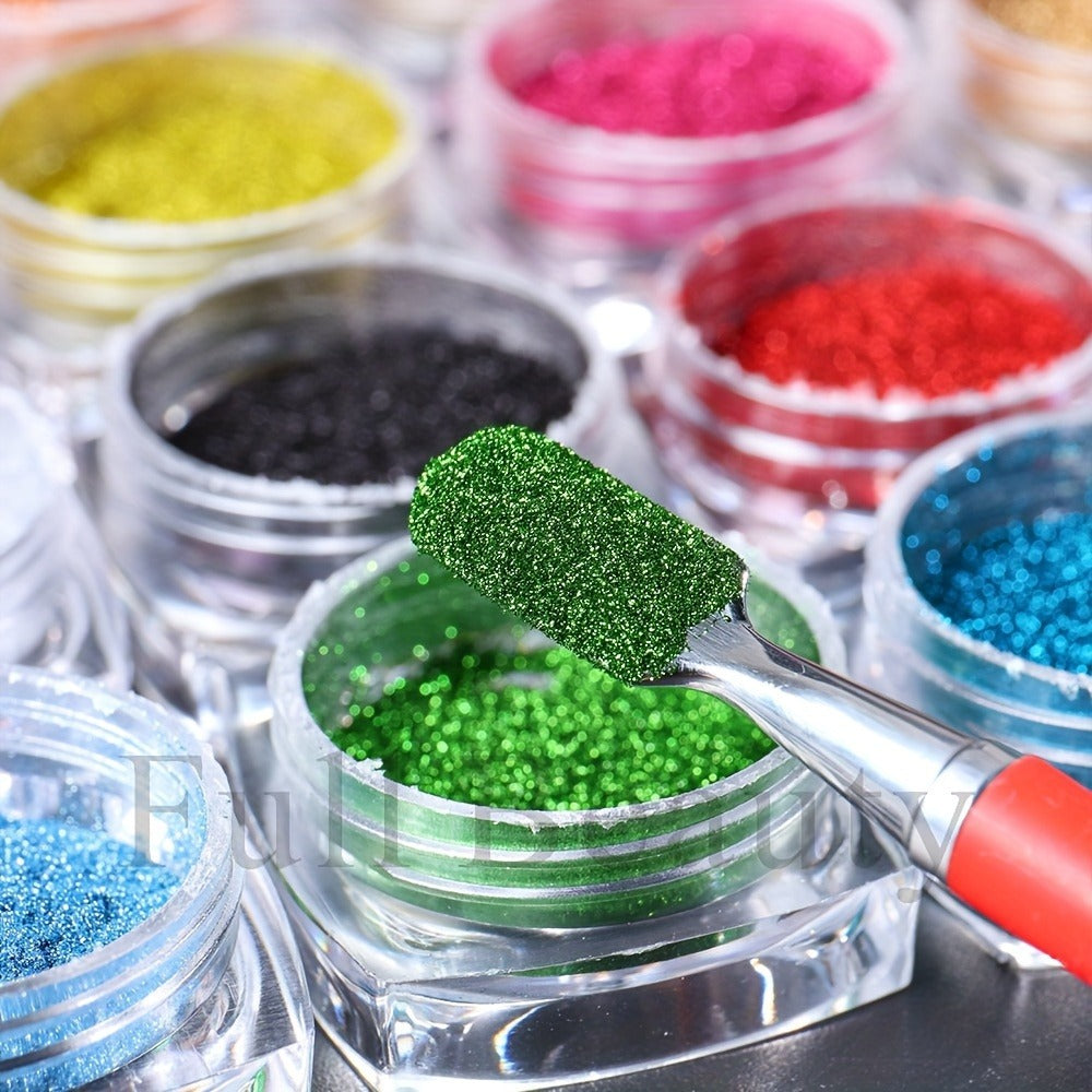 Chrome Holographic Nail Powder Set 36 Colors, Mirror Chrome Glitter Pigment Dust Kit for Gel Nails Acrylic — image 3