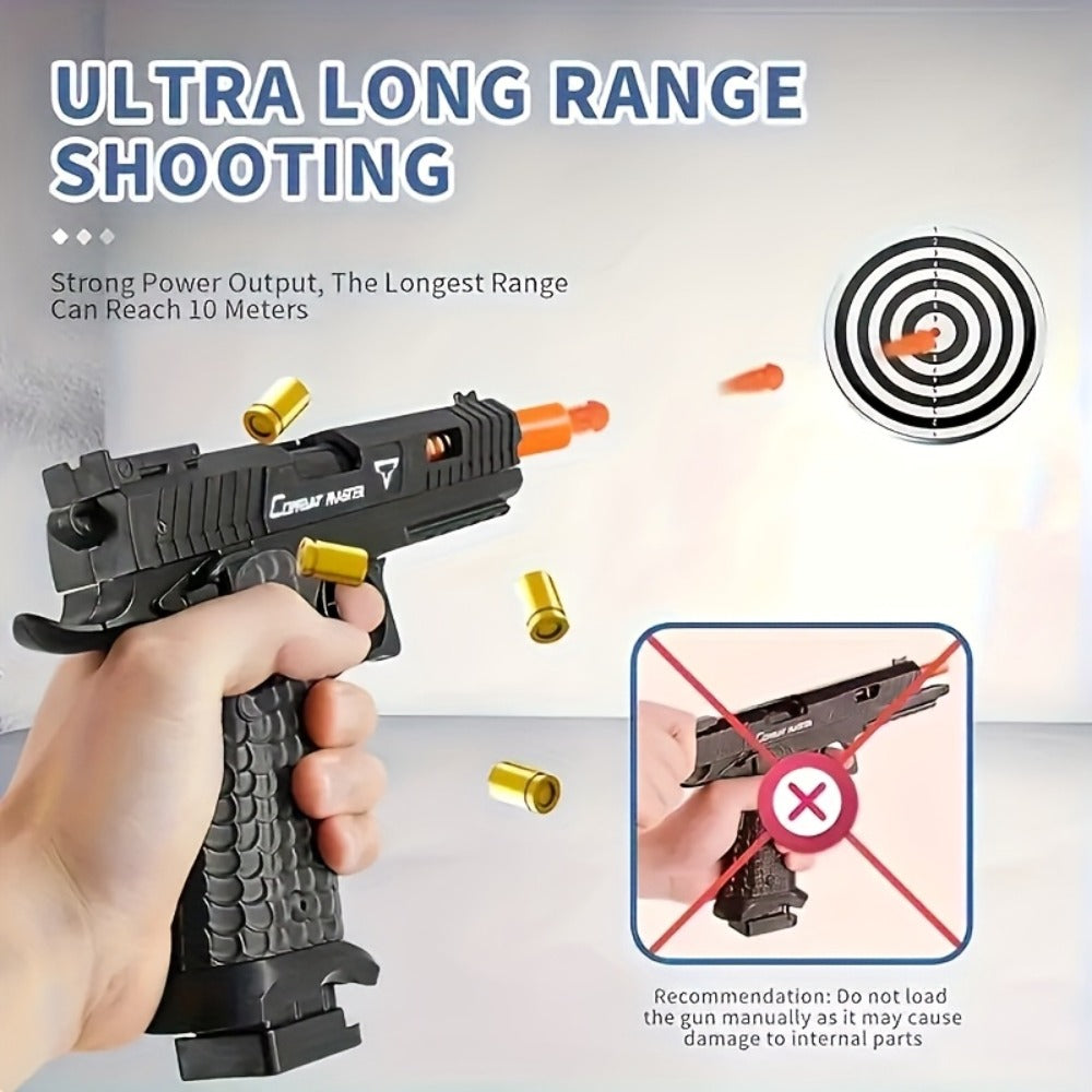 2011 Battle Master Semi-Auto Bullet Toy Gun with Shell Ejecting, 1 Magazine, 20 Simulation Bullets — image 12