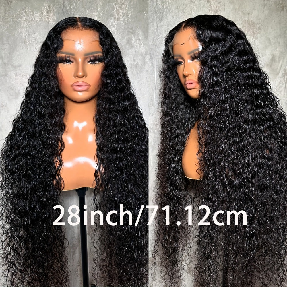 Lace Front Wig 28in Deep Curly Synthetic Style with 13x4 Lace, 180% Density and Black or Hot Pink Color — image 10