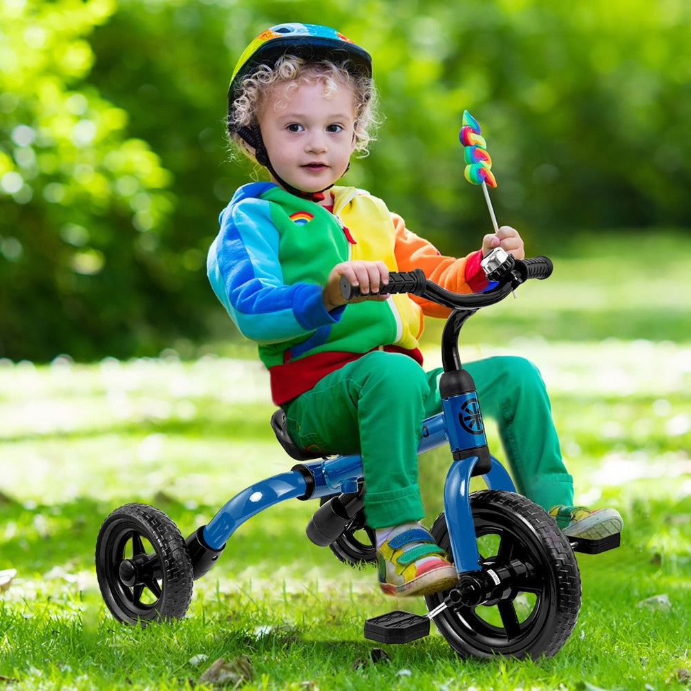 3-in-1 Kids Tricycle Balance Bike Carbon Steel Frame EVA Wheels Foldable with the Listed Color, Size or Set Options for Every