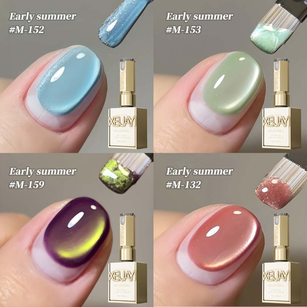 Four-Piece Cat Eye Gel Polish Set in Photo-Frame Bottles with 152, 153, 159 and 132 Color Codes — image 2