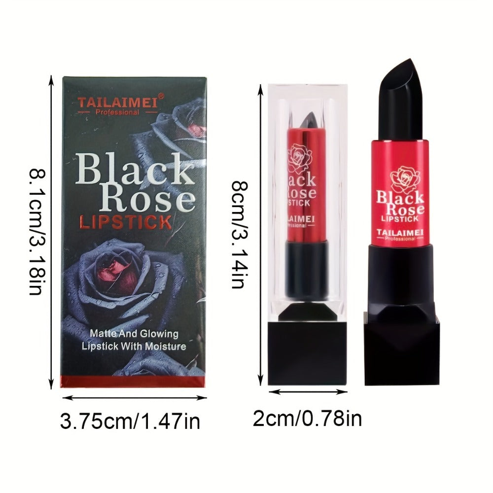 Non-Stick Moisturizing Red Lipstick – Velvety Matte Finish Long Lasting No Transfer Lip Color, Smooth Precise Application Nat