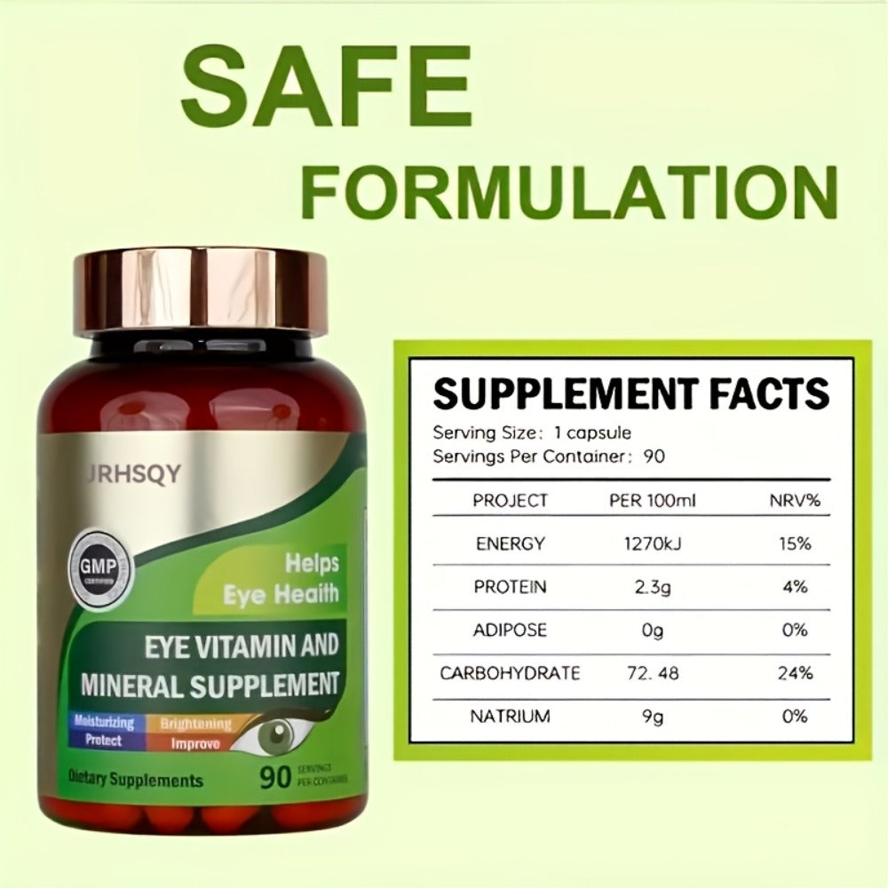 Lutein & Zeaxanthin Eye Vitamins Supplement with Zinc, Vitamin C & E, Advanced Vision & Macular Health — image 8