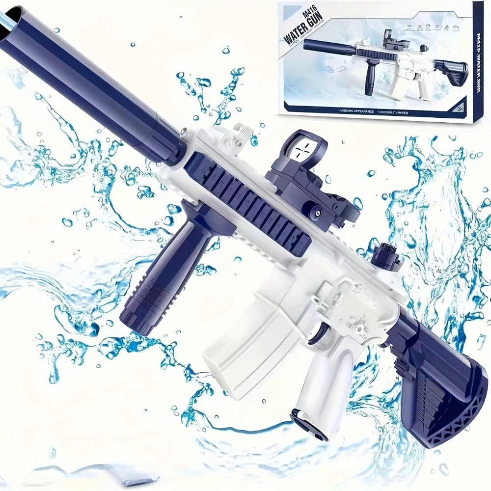 Continuous-Fire Water Gun for Kids & Adults, High- Long-Range Squirt Blaster for Summer Beach Pool Backyard Outdoor Play — im