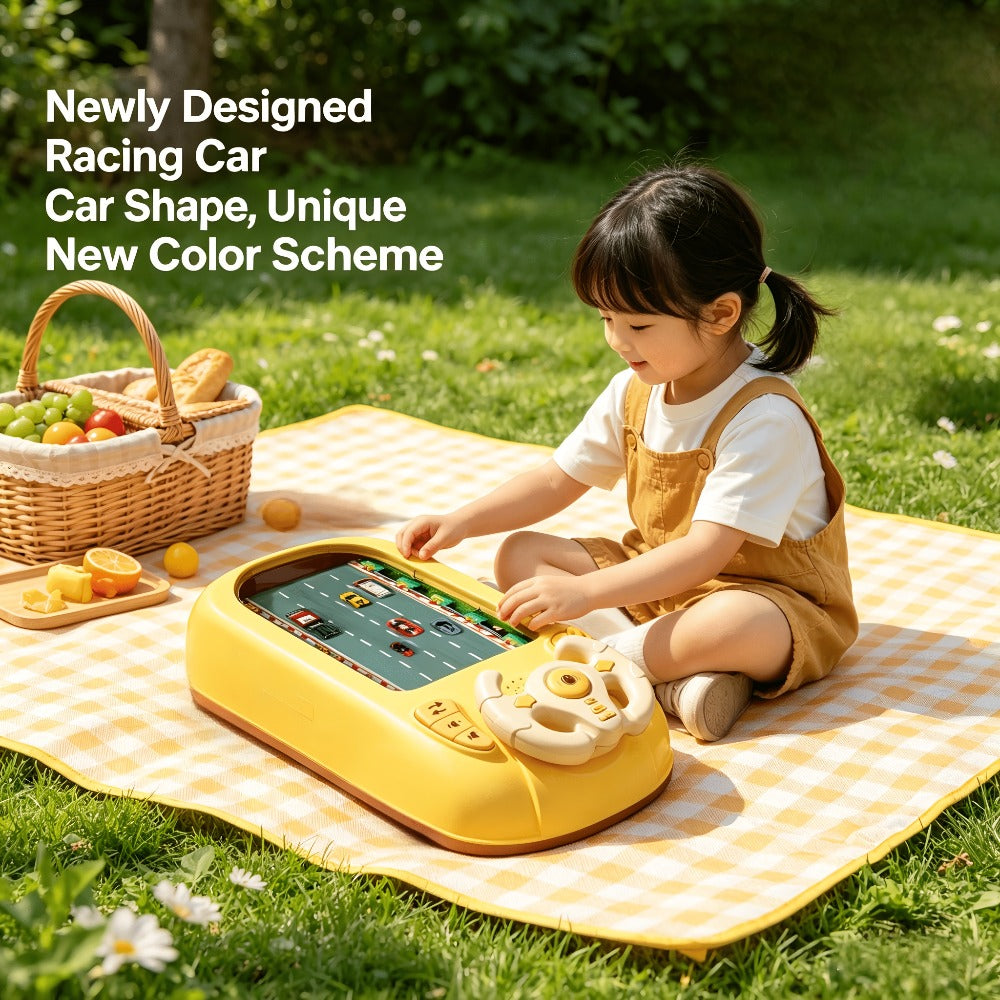 Electronic Racing Steering Wheel Game Toy with 200 Pictured Levels, Two Speeds and Yellow or Green Options — image 8