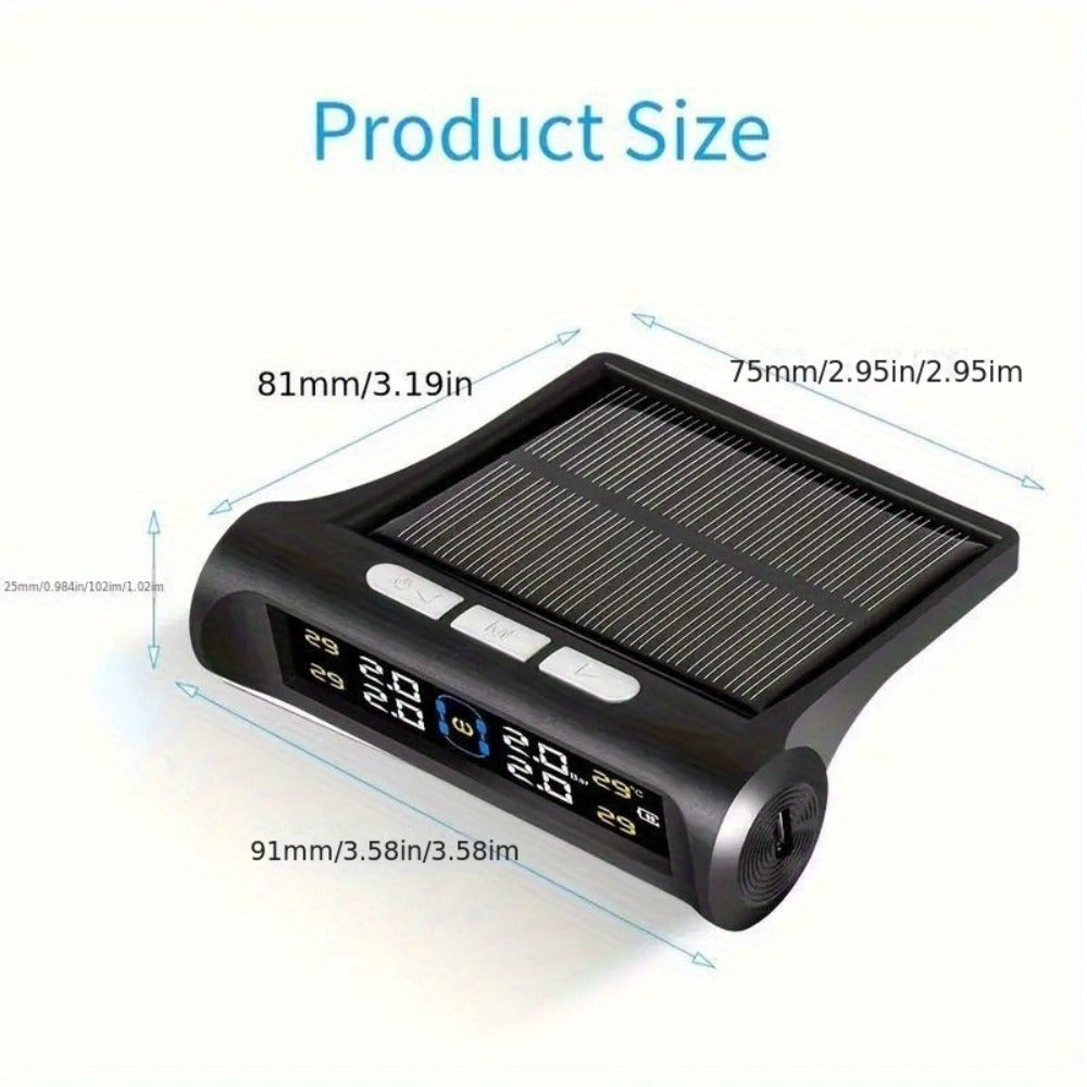 Tire Pressure Monitoring System with 5 Alarm Modes and Color Display — image 2