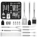 15- or 24-Piece BBQ Tool Set with Spatula, Tongs, Forks, Skewers, Brushes and Carry Case Pictured — image 1