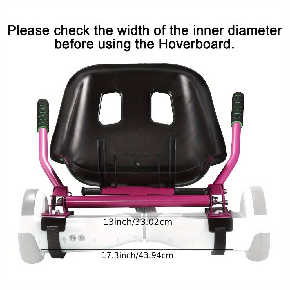 Hoverboard Go Kart Seat Attachment Buggy Conversion Kit 6.5-10 Inch with the Listed Color, Size or Set Options for Everyday U