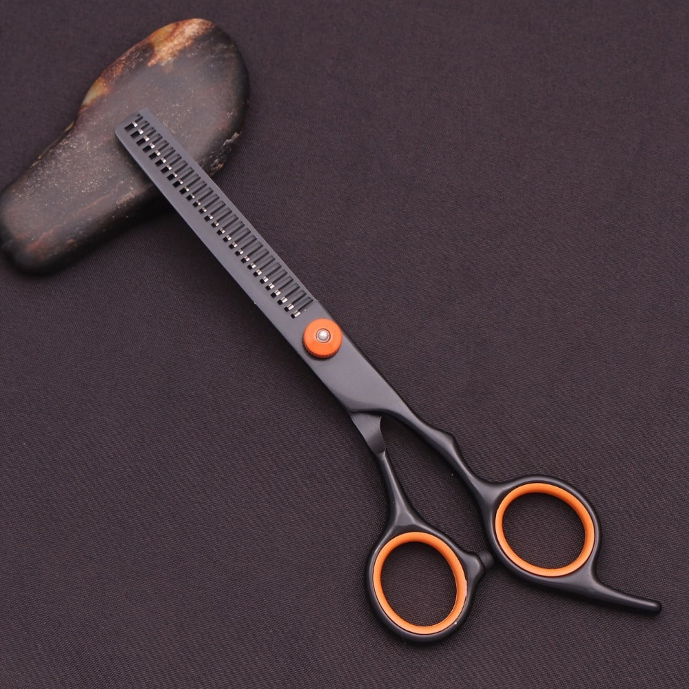 Hair Scissors Set 3 Pieces Japanese Steel – 6 Inch Thinning Shears, Razor Comb & Detangling Comb, Ambidextrous Texturizing Ki