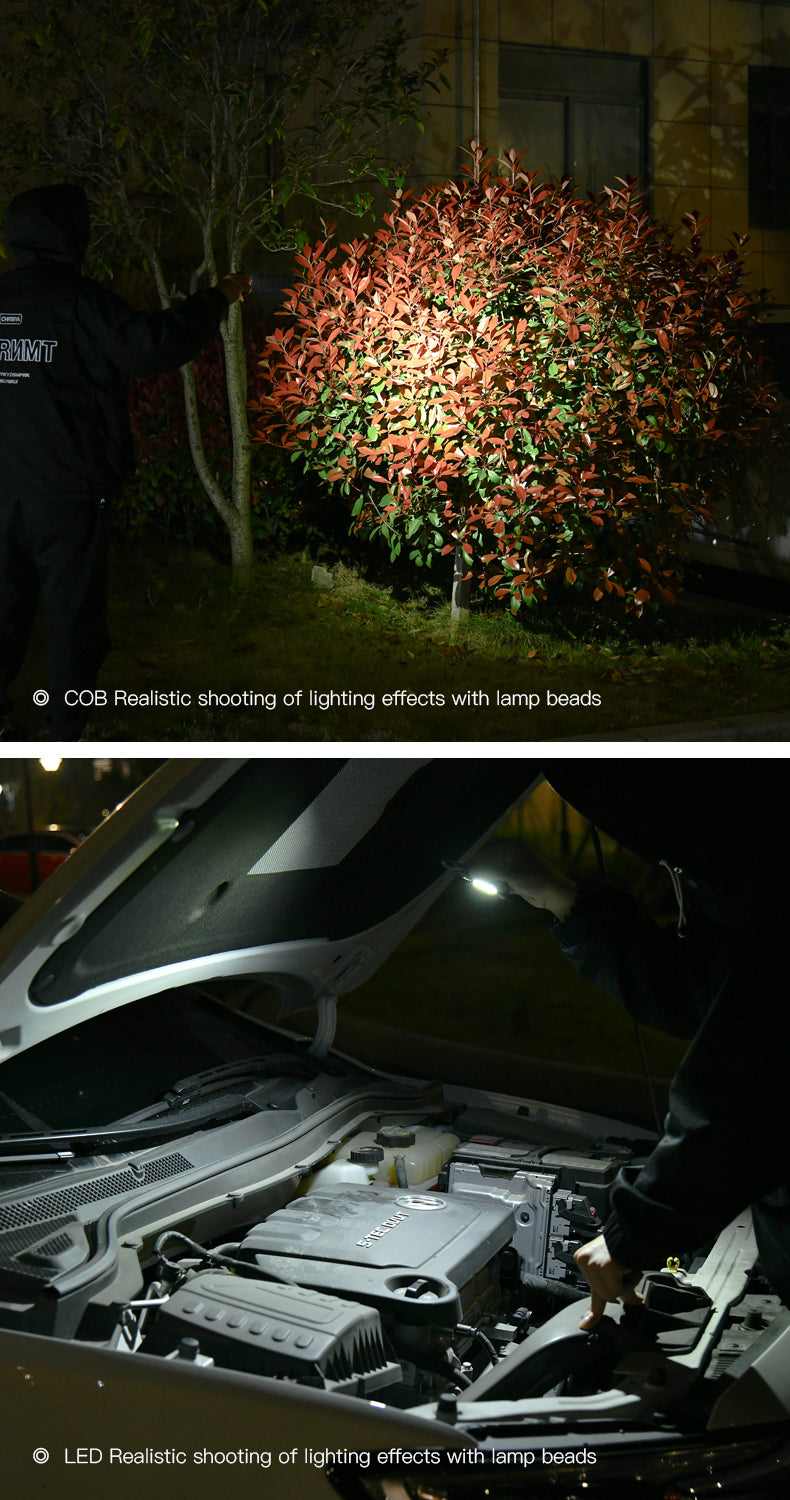Multifunctional Charging Emergency Light Convenient Keychain Work Light COB High Brightness Maintenance Light Outdoor Camping LED Light