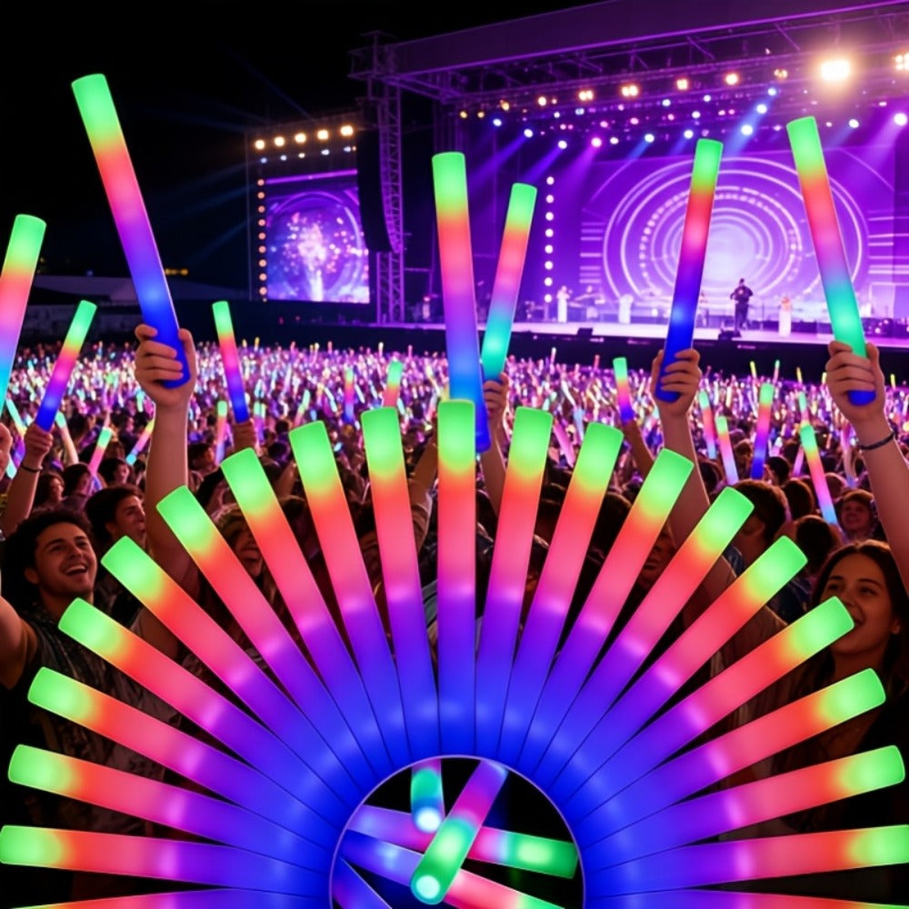 LED Light Up Foam Glow Wands 27/30 Pack with the Listed Color, Size or Set Options for Everyday Use — image 1