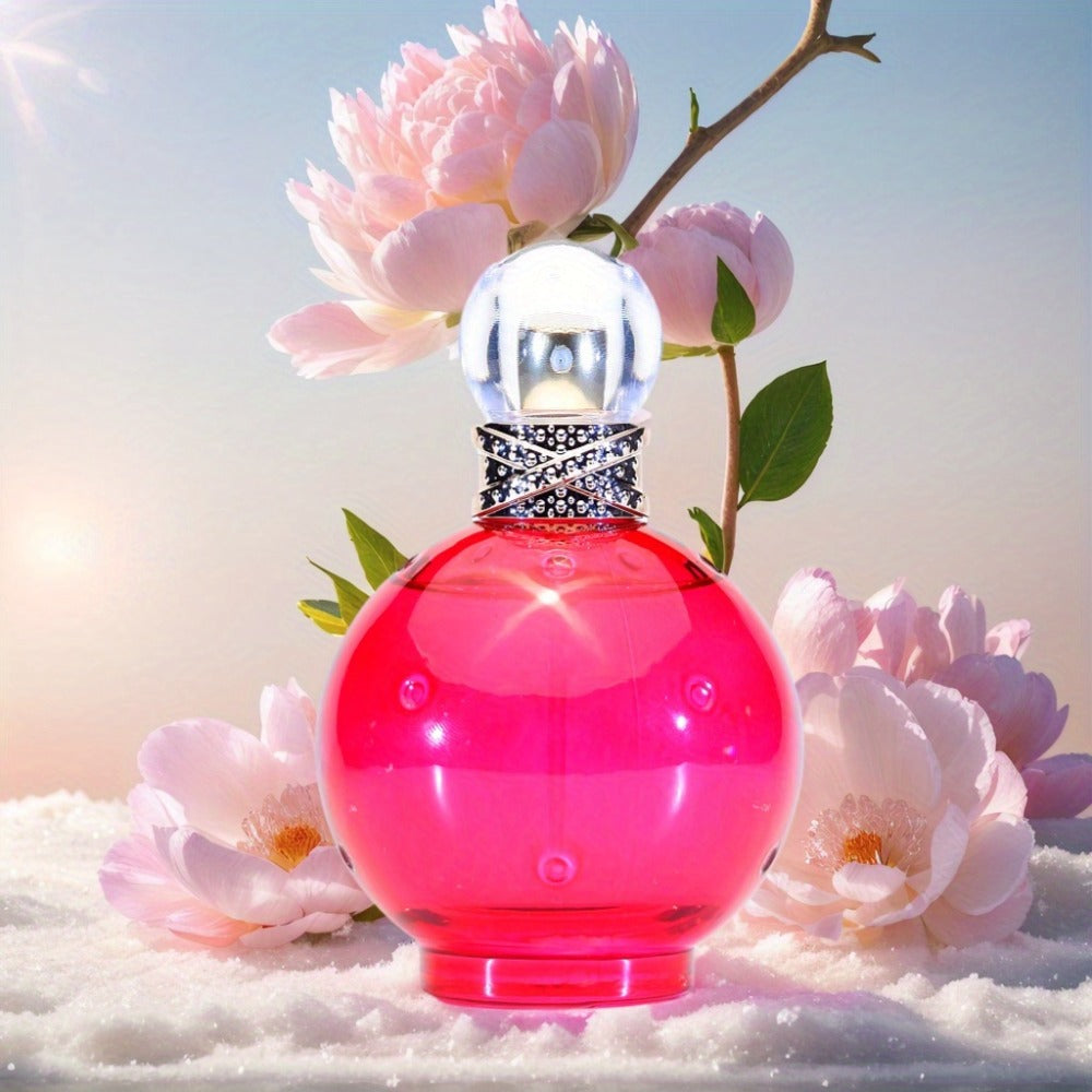 Eau de Toilette Britney Spears Fantasy for Women 3.4 oz Spray in Pink Round Bottle and Boxed Presentation — image 2