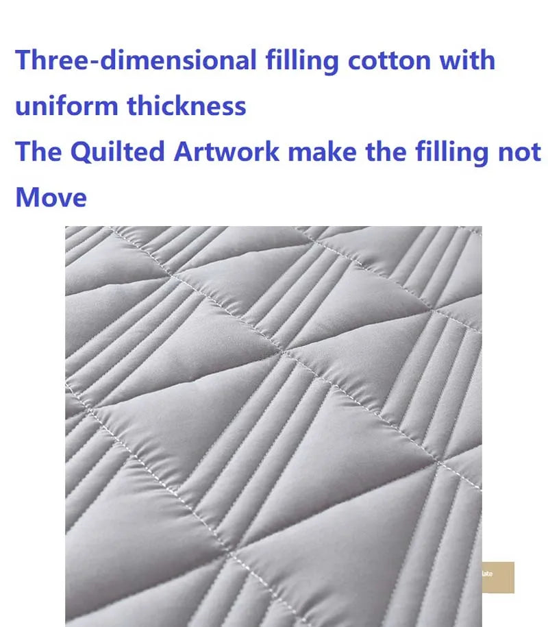 Pure Cotton Bed Sheet Single Piece Thickened Quilted Anti-mite Mattress Protector