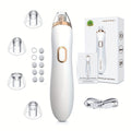 Blackhead Remover Vacuum Pore Cleaner 5 Adjustable Suction Levels - 4 Probe Heads 600mAh for Bath Time, Home Spa and Personal