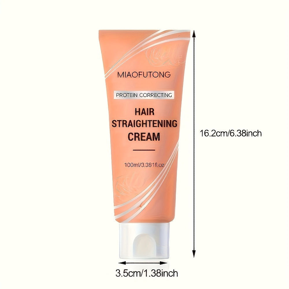 Smoothing Hair Straightening Cream with Protein & Keratin, Deep Frizz Control Treatment for All Hair Types — image 7