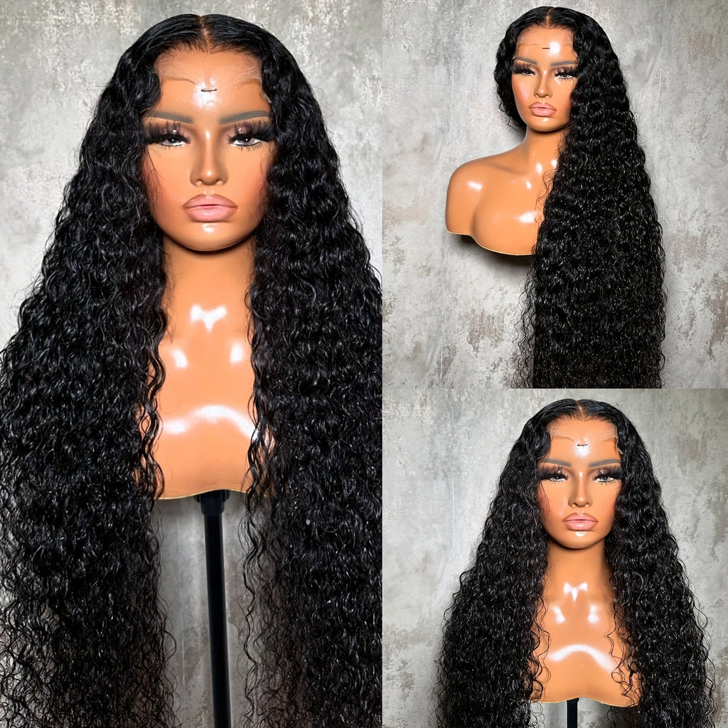 Lace Front Wig 28in Deep Curly Synthetic Style with 13x4 Lace, 180% Density and Black or Hot Pink Color — image 12
