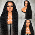 Lace Front Wig 28in Deep Curly Synthetic Style with 13x4 Lace, 180% Density and Black or Hot Pink Color — image 12