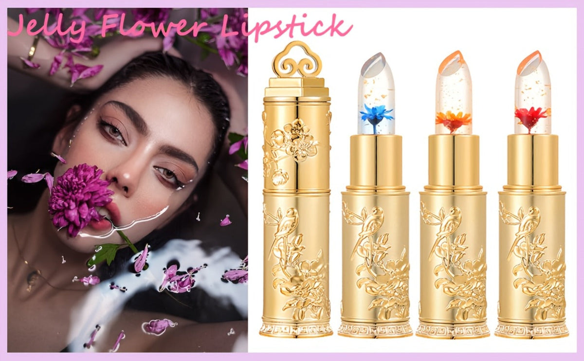 Color Changing Lip Gloss Set 3 Pcs, Temperature Magic Pink Tint Crystal Jelly Balm & Lipstick, Plant Squalane Lip Makeup — im