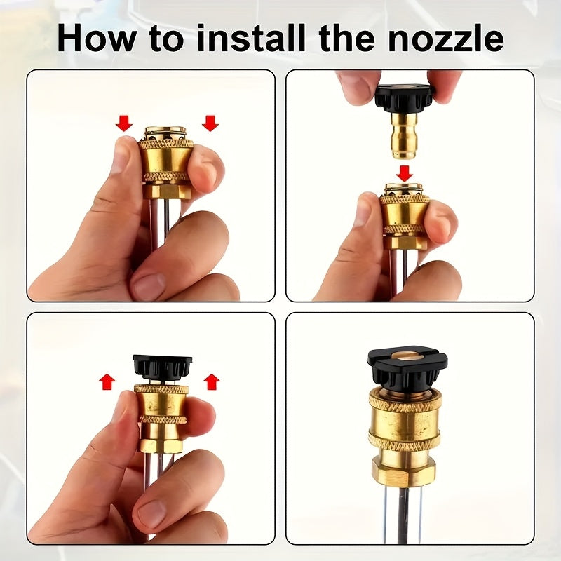 Pressure Washer Wand, Garden Hose Car Patio Yard Cleaning Nozzles for Garden, Lawn and Yard Watering — image 13