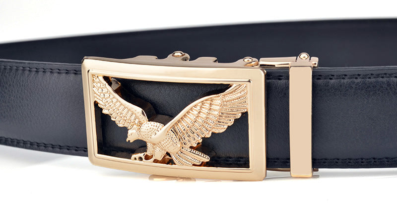 Mens Automatic-Buckle Business-Casual Belt