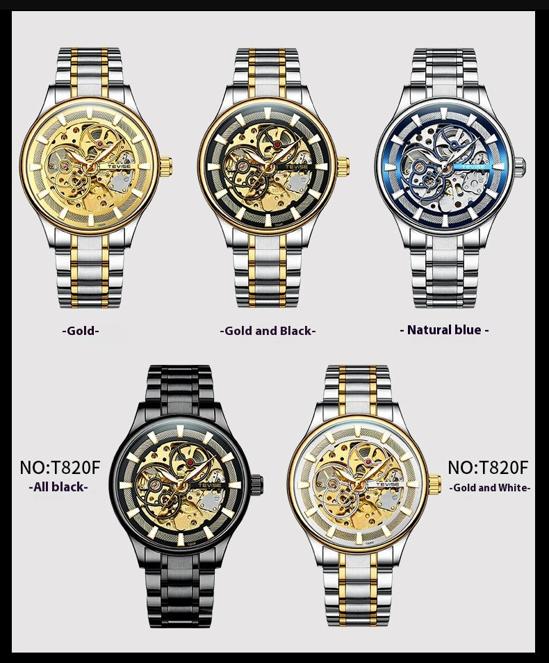 Men's Luminous Day And Night Star Mechanical Watch