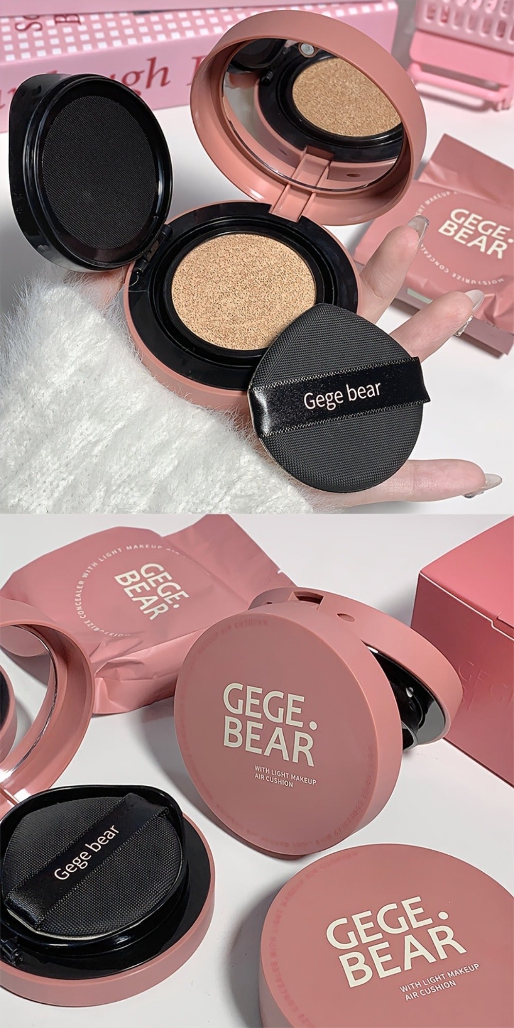 Oil Control Cushion BB Foundation with Replacement Core, Waterproof Sweatproof Invisible Pore Coverage — image 16