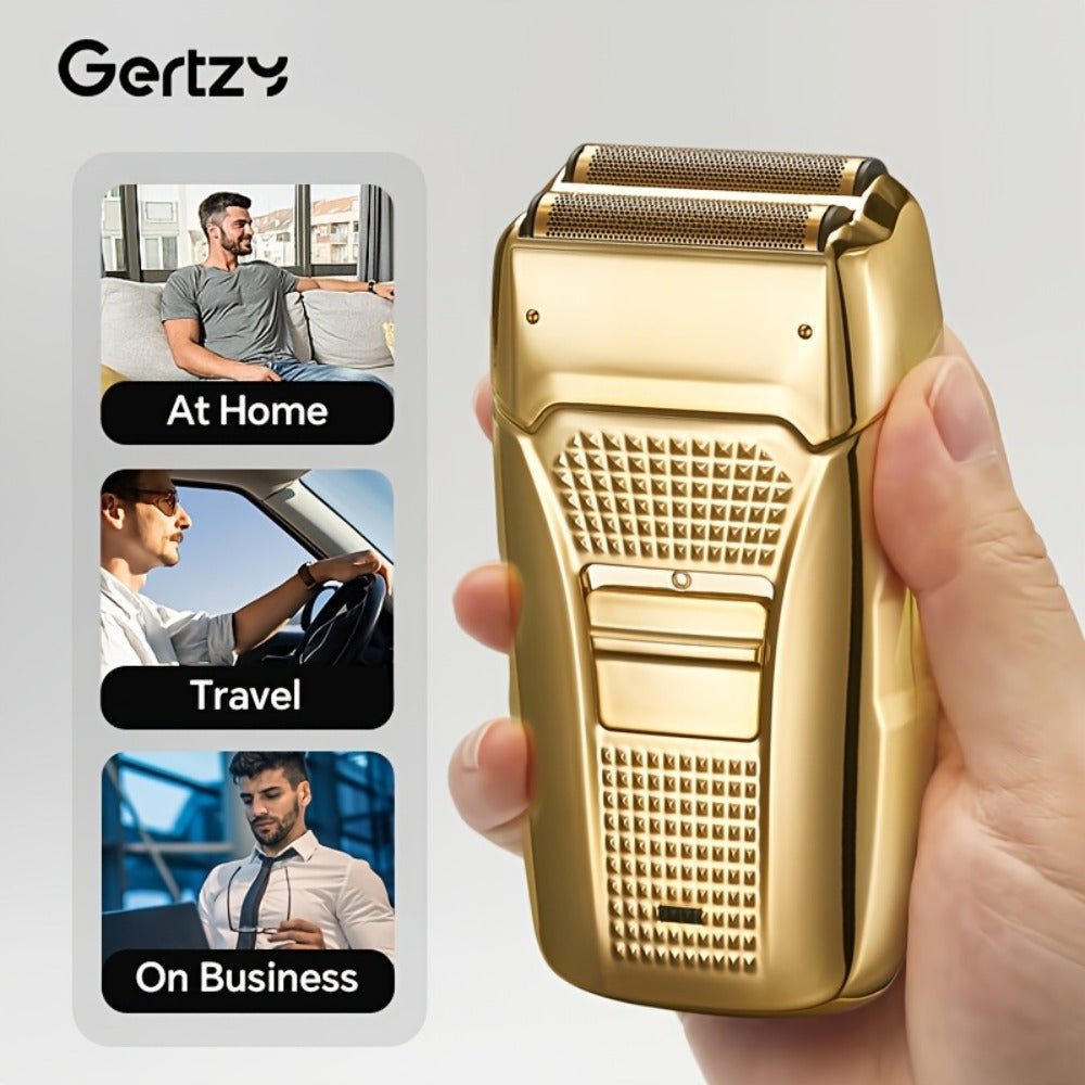 Electric Foil Shaver for Men 4-in-1 Bald Head Shaver Dual Head USB Rechargeable Cordless, for Everyday Face, Beard and Body G