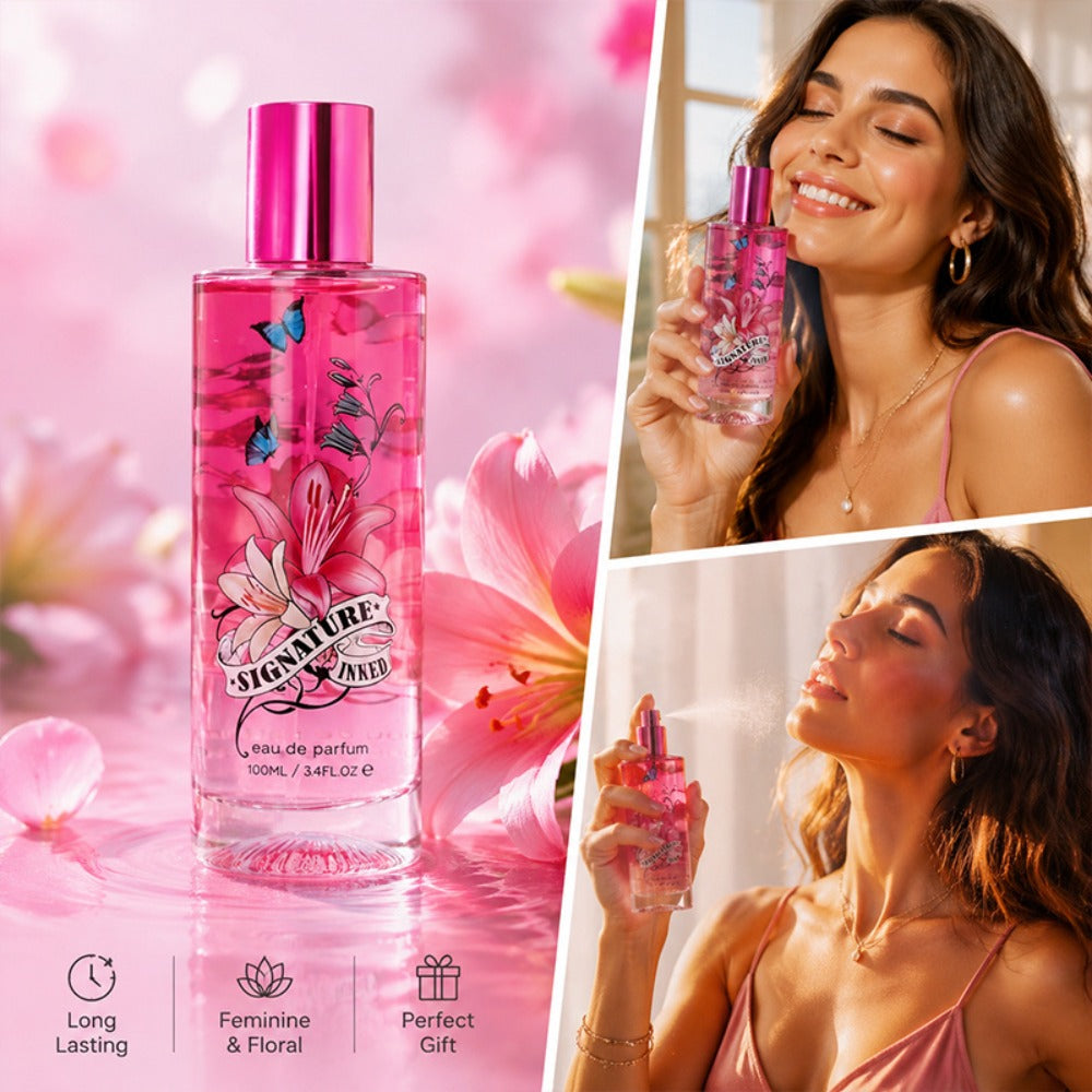 Eau de Parfum Fruity Collection for Women 100ml in Pink Bottles with 4-Note Source Profile — image 7