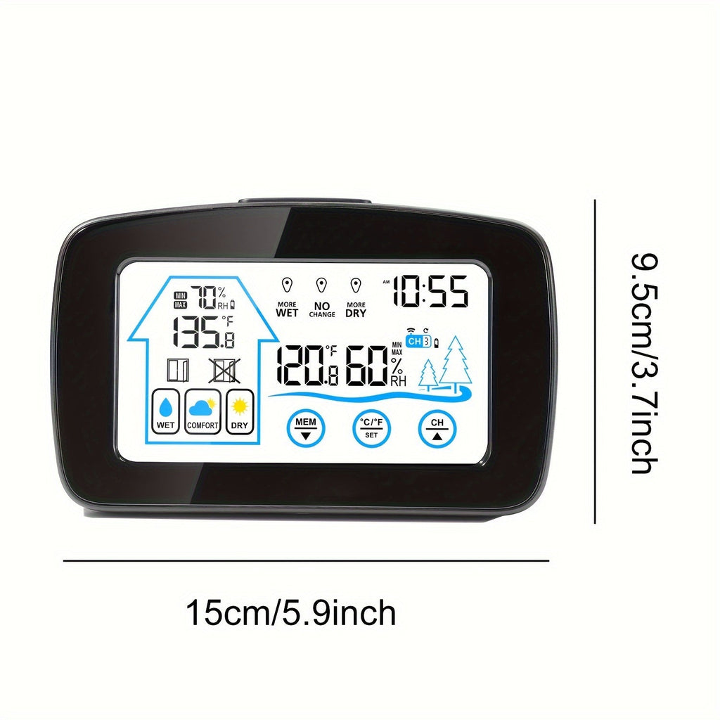 Digital Weather Station | Touch Screen Clock Thermometer Hygrometer — image 4