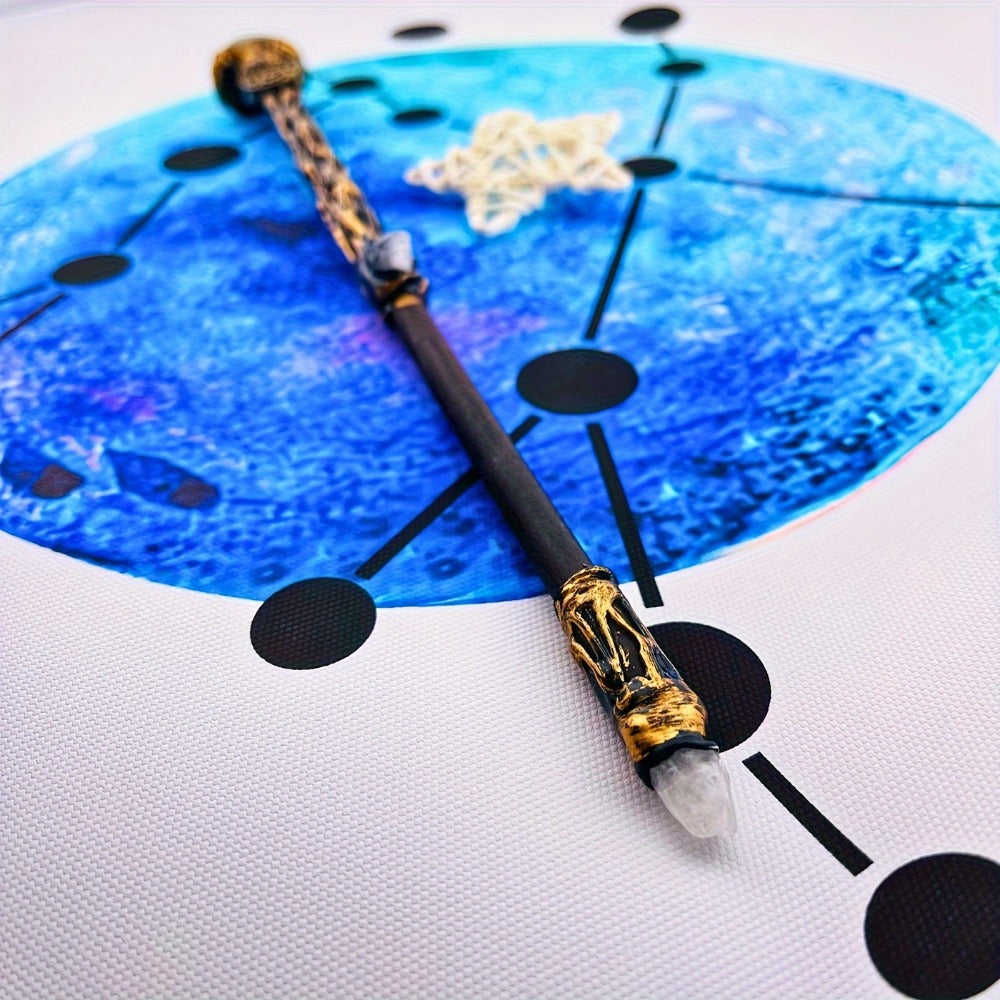 Zodiac Crystal Magic Wand with Gift Box – Handmade Astrology Wand All 12 Signs Aries Taurus Gemini Cancer Leo Virgo Libra Sco