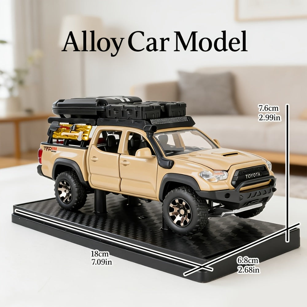 1:32 Scale Toyota Off-Road Die-Cast Model Car with Openable Doors, Zinc Alloy High-Detail Static Display Replica — image 3