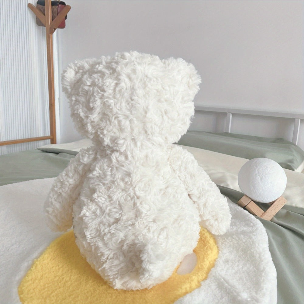 Stuffed Animal White Teddy Bear with Loving Heart Detail, Kawaii Theme and One product details Style — image 9