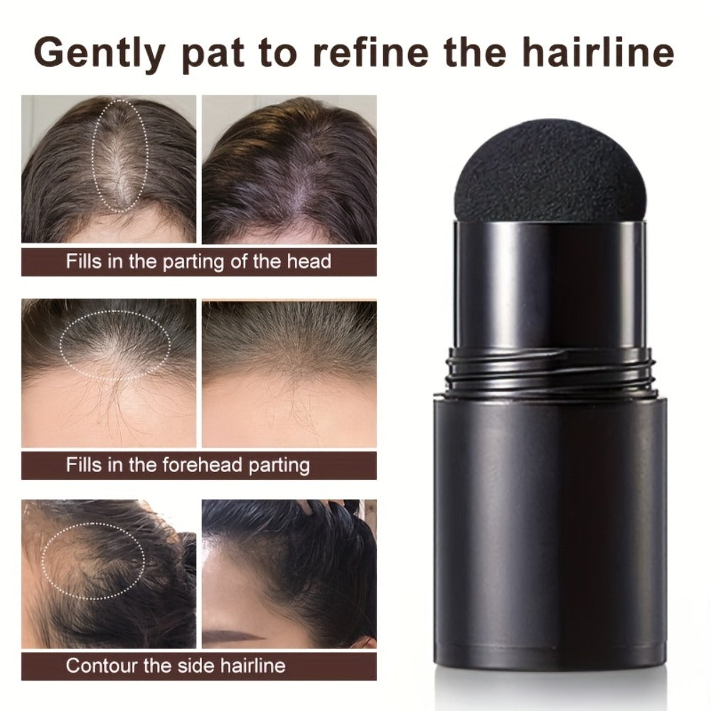 Hair Root Concealer Powder with Brush - Instantly Covers Gray Roots & Thinning Hairline, Plant-Based Keratin Formula — image 